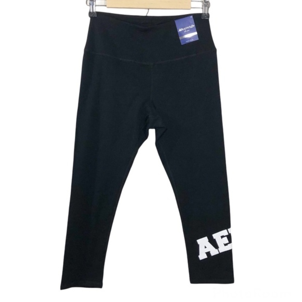 Aéropostale High-Rise Calf Logo Black Legging M